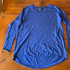 Tahari women's blue lightweight merino wool sweater size 1X